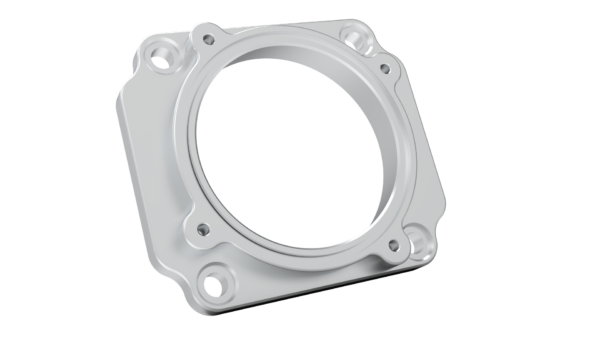 Aluminium Throttle Body Billet Adapter for  2JZGTE Hypertune (or Style) and Bosch Motorsport DBW 82mm – Bild 2